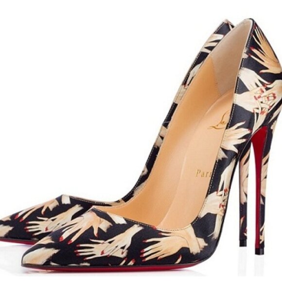 Christian Louboutin Shoes - Christian Louboutin So Kate 120MM Tissu Beauty Pumps - RARE